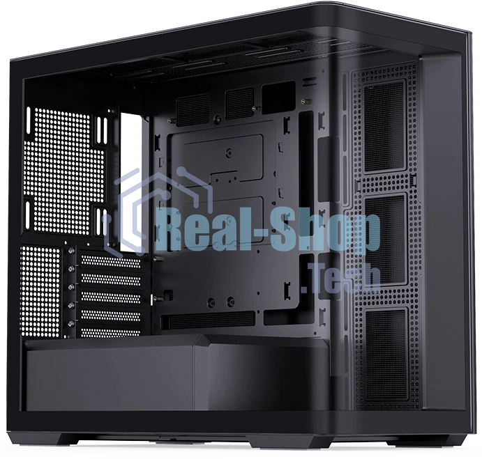 Корпус без блока питания Корпус JONSBO D300 Black MATX без БП, боковая панель из закаленного стекла, mini-ITX, micro-ATX, черный