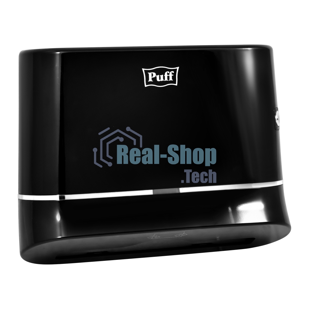 Диспенсер бумажных полотенец Puff 5135Bl, черный, с замком, ABS-пластик