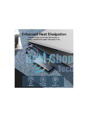 USB-концентратор Vention TOOHB, USB Type-C, USB/HDMI/SD/XD/CF/MS/TF,USB Type-C