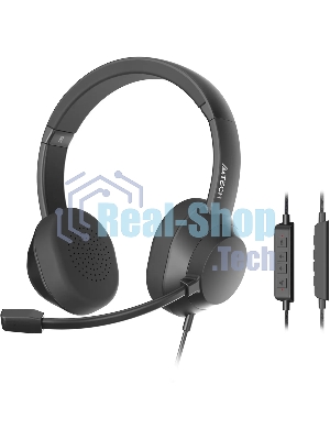 Гарнитура A4Tech Fstyler FH150U чёрный, проводная