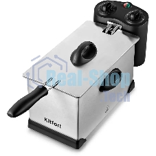 Фритюрница Kitfort КТ-4052 2000Вт серебристый/черный