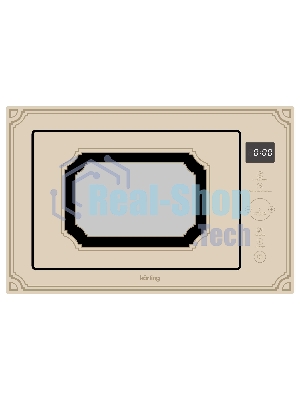 Встраиваемая микроволновая печь Korting KMI 825 RGb бежевый, 25 л, 900 Вт, переключатели - сенсор