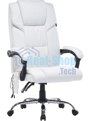 Кресло Cactus CS-CHR-OC02M-WT белый, экокожа