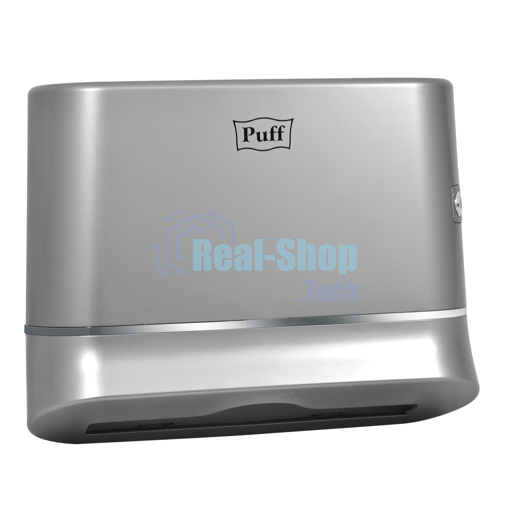 Диспенсер бумажных полотенец Puff 5135S, хром, с замком, ABS-пластик