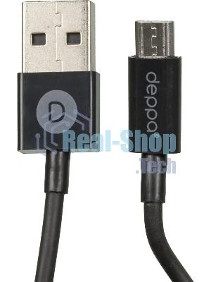 Кабель DEPPA 72103, 1.2м, черный