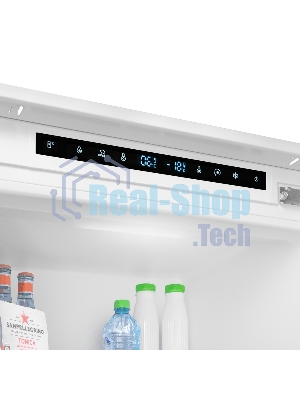Встраиваемый холодильник Maunfeld MBF193SLFWGR Inverter белый двухкамерный 229/76 л морозилка снизу