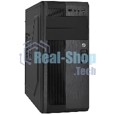 Компьютерный корпус Miditower ExeGate UN-605B-UNS350 (ATX, БП UNS350 с вент. 12см, 2хUSB, аудио, блокировка, черный)