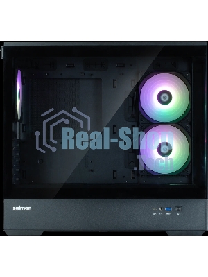 Компьютерный корпус ZALMAN P30 V2, MATX, черный, WINDOW, 2x3.5