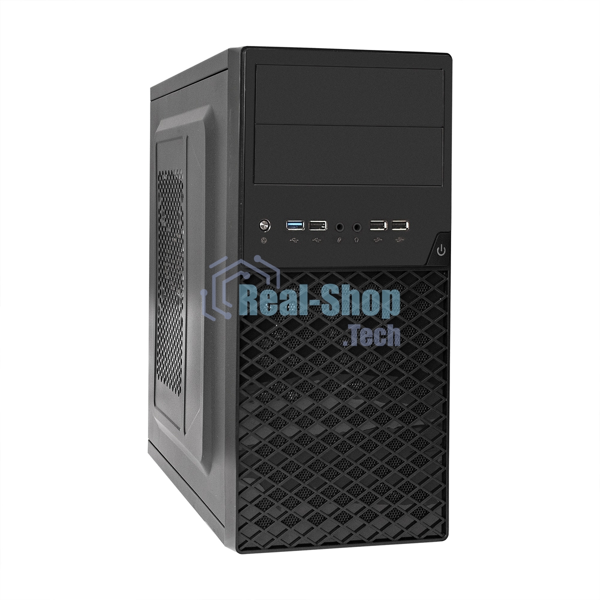 Компьютерный корпус ExeGate EX284032RUS Minitower BA-203U Black, mATX, (без БП), 2хUSB+1хUSB 3.0, Audio