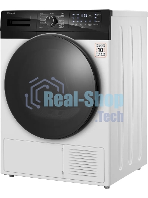 Сушильная машина Weissgauff WD 6110 B Heat Pump белый, 10 кг, сушка - тепловой насос, программ - 16, 60 x 85 x 62 см