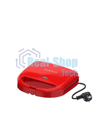 Вафельница Maxvi SM752P красный