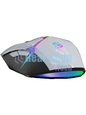 Мышь проводная A4Tech Bloody W60 Max белый, 10000 dpi, USB, кнопки - 10