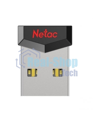Флешка USB Netac UM81 (NT03UM81N-004G-20BK), 4Gb, USB 2.0, R/W 30/10, черный/красный