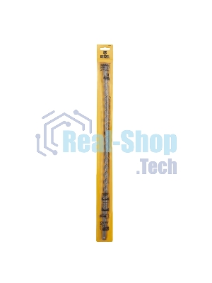 Бур по бетону Denzel двойная спираль, Cobalt W-tip, 14x460 мм, SDS PLUS