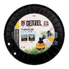 Леска для триммера Denzel круглая, 2,0мм х 276м, на DIN катушке FLEX CORD