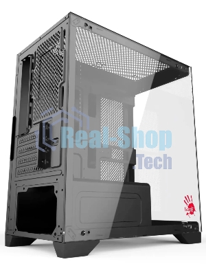 Компьютерный корпус Bloody BD-CC103 черный без БП mATX 7x120мм 1xUSB 2.0 1xUSB 3.0 audio bott PSU