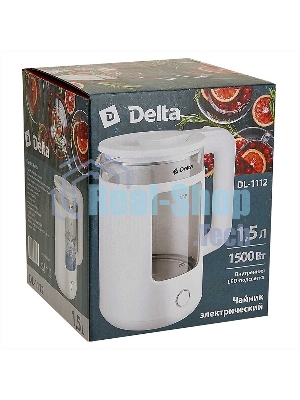 Чайник электрический Delta DL-1112 белый
