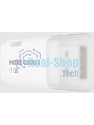 Флешка USB More Choice MF16 white (4610196405136), 16Gb, USB 2.0, R/W 15/6, белый