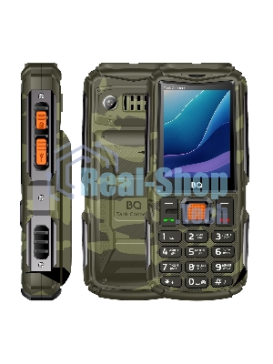 Мобильный телефон BQ 2430L Tank Connect камуфляж/серый
