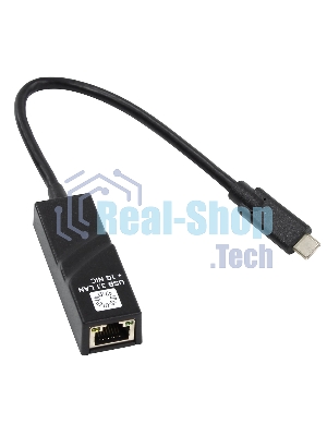 Кабель-адаптер 5bites UA3C-45-07BK USB3.1, RJ45 1G, черный
