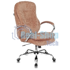 Кресло Бюрократ T-9950SL Fabric Velvet 90 светло-коричневый, ткань