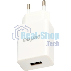 Сетевое зарядное устройство PERFEO с разъемом USB, 1А, белый (I4656)