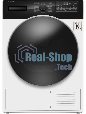 Сушильная машина Weissgauff WD 6110 B Heat Pump белый, 10 кг, сушка - тепловой насос, программ - 16, 60 x 85 x 62 см