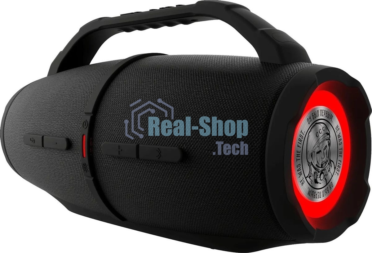 Колонка портативная Ural ГР-007 черный 60W 2.2 BT/3.5Jack/USB 10м 5000mAh (УРАЛ ГР-007 черный)