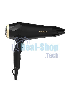 Фен MAXVI HD2201 черный/золотистый, 2200 Вт