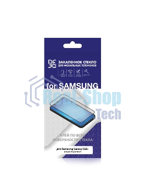 Защитное стекло для экрана DF sColor-125 черный для Samsung Galaxy S22+ 2.5D 1шт. (DF SCOLOR-125 (BLACK))