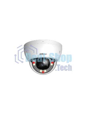 Уличная купольная IP-видеокамера Dahua DH-IPC-HDBW2449EP-S-IL-0280B Smart Dual Light с ИИ 4Мп, 1/2.9” CMOS, объектив 2.8мм, видеоаналитика, ИК до 30м, LED до 30м, IP67, корпус: металл
