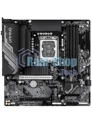 Материнская плата Gigabyte B760M GAMING X WIFI6E GEN5, LGA1700, Intel B760, 4xDDR5, 4xSATA, 2xM.2, 1xPCIe 5.0 x16, 1xPCIe 3.0 x4, 1xHDMI, 1xDP, 1x2.5Gb LAN, Wi-Fi 6E, Bluetooth 5.3, 3xUSB-A 5Gbps, 5xUSB-A 2.0, 3x3.5 мм, 7.1, mATX