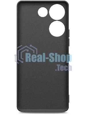 Чехол (клип-кейс) BoraSCO для Tecno Camon 20 (4G)/20 Pro (4G) Silicone Case черный (72054)