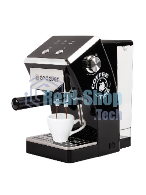 Кофеварка рожкового типа электрическая Endever Costa-1085, объем-1,5л, цвет черный, мощность 1200 Вт, давление 15 бар, 2 шт/уп