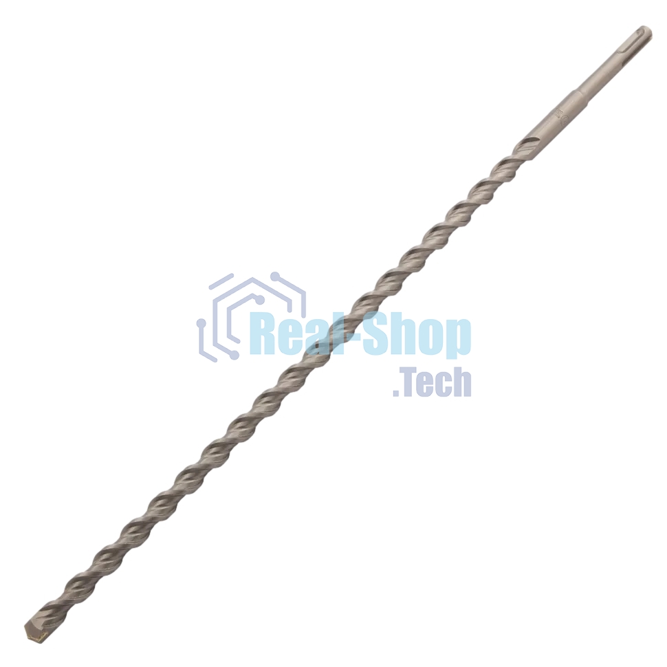 Бур по бетону Denzel двойная спираль, Cobalt W-tip, 14x460 мм, SDS PLUS