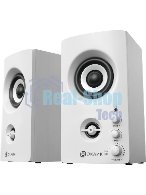 Акустическая система Oklick OK-164 2.0 белый 30Вт