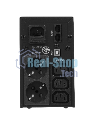 Источник бесперебойного питания Crown CMU-SP650COMBO/650 ВА/390 Вт/2 х CEE 7 (евророзетка), 3 x IEC 320 C13 (компьютерная)
