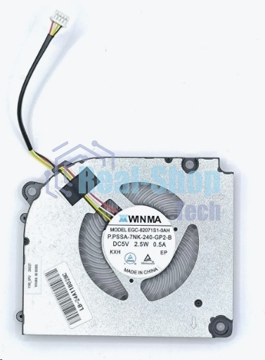 Вентилятор (кулер) для ноутбука Clevo, Hasee, Ardor, Machenike EGC-82071S1-0AH GPU