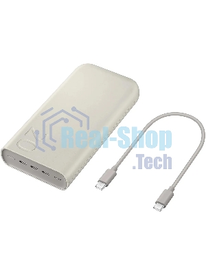 Портативный аккумулятор Samsung EB-P4520 20000mAh PD3.0 45W 4A 3xUSB-C бежевый (EB-P4520XUEGRU)