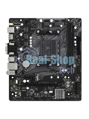 Материнская плата ASRock A520M-HVS, AM4, AMD A520, 2xDDR4, 4xSATA, 1xM.2, 1xPCIe 3.0 x16, 1xPCIe 3.0 x1, 1xHDMI, 1xVGA, 1x 1Gb LAN, 3x3.5 мм, 7.1, mATX