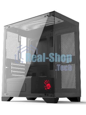 Компьютерный корпус Bloody BD-CC103 черный без БП mATX 7x120мм 1xUSB 2.0 1xUSB 3.0 audio bott PSU
