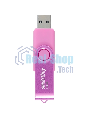 Флешка USB Smartbuy Twist Pink (SB016Gb2TWP), 16Gb, USB 2.0, R/W 15/12, розовый