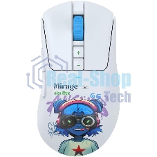 Мышь беспроводная A4Tech Bloody R73 Pro белый/рисунок оптическая 26000dpi беспров. USB-C 7but (R73 PRO NYX MIRAGE)