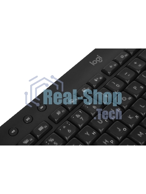Комплект клавиатура+мышь Logitech Signature MK650 беспроводной, USB + Bluetooth, 4000 DPI, серый/чёрный
