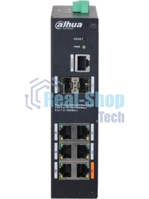 Коммутатор Dahua DH-HS4208-4GT-90, 4×1 Гбит/с + 2×1 Гбит/с + 2×1 Гбит/с SFP, управляемый