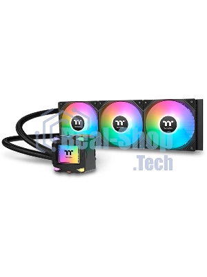 Система жидкостного охлаждения Thermaltake LA360 ARGB Soc-AM5/AM4/1200/1700/1851 черный 4-pin 38.35dB Al+Cu Ret (CL-W459-PL12SW-A)