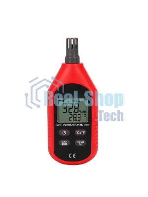 Измеритель температуры и влажности UT333, -10 ~ 60C, 0 ~ 100%