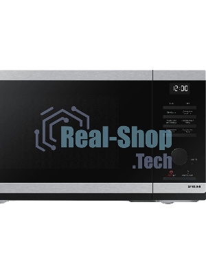 Микроволновая печь Samsung MG23DG4524ATBW нержавеющая сталь/черный 23 л, 800 Вт, переключатели - поворотный механизм