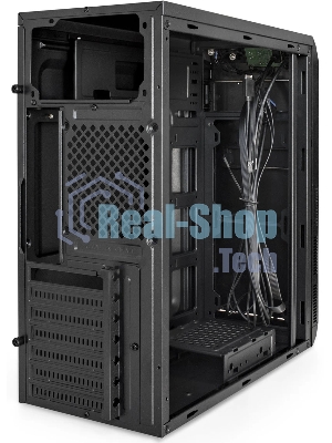 Компьютерный корпус Miditower ExeGate XP-334UC-UNS400 (ATX, БП UNS400 с вент. 12см, 1хUSB/1хUSB 3.0/1хTypeC, аудио, черный)
