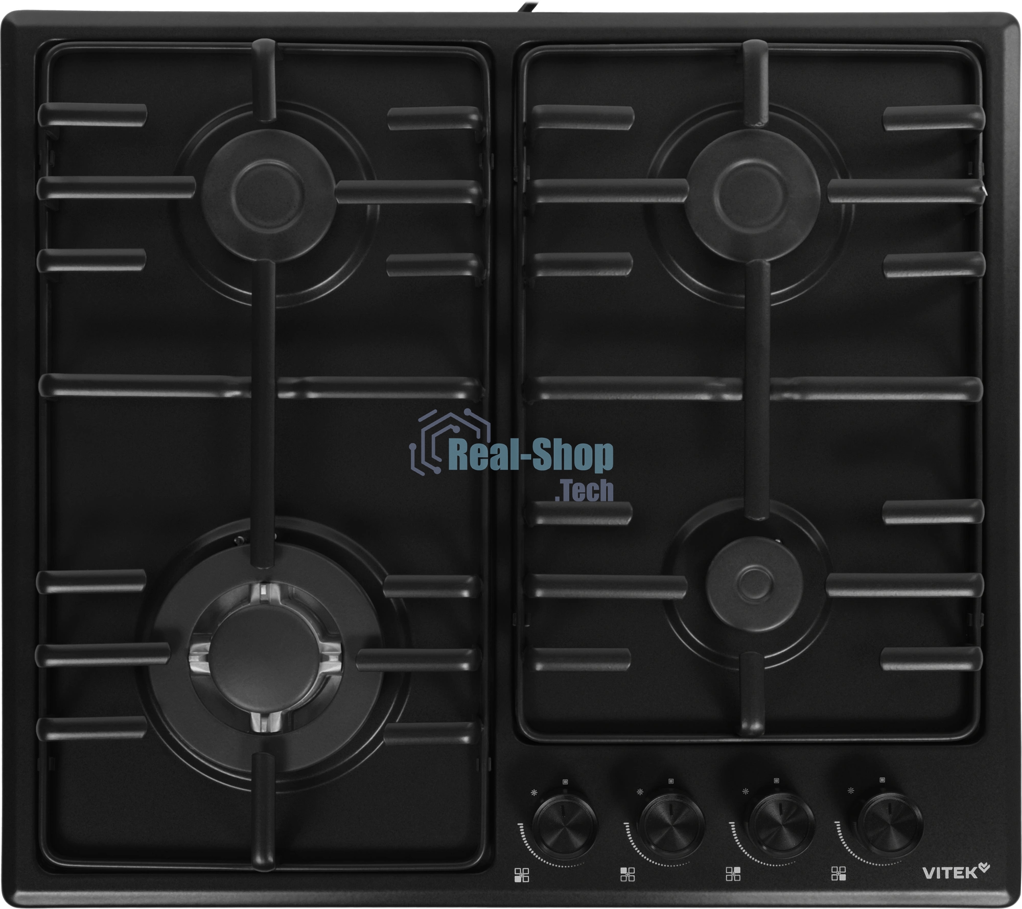 Газовая варочная панель Vitek VGH 6410W MBK черный матовый